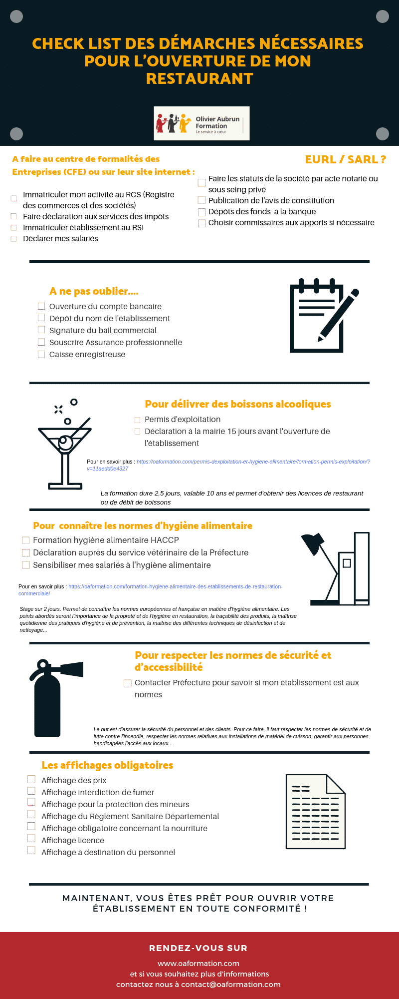 Toutes les démarches obligatoires pour ouvrir un restaurant