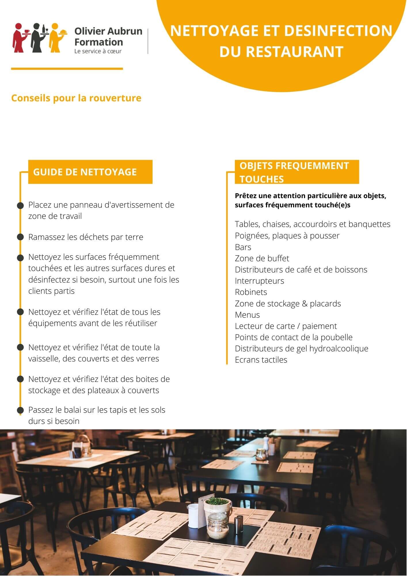 Société de nettoyage COVID-19 pour restaurant à Sausset-les-Pins