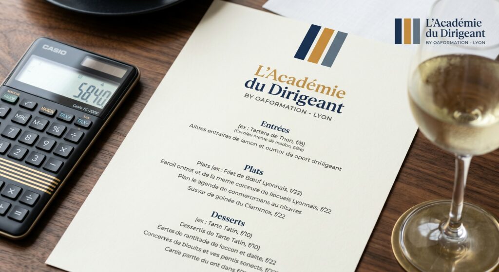 Ingénierie des menus et calcul de marge en restauration, stratégie de gestion financière par L'Académie du Dirigeant CHR by oaformation.