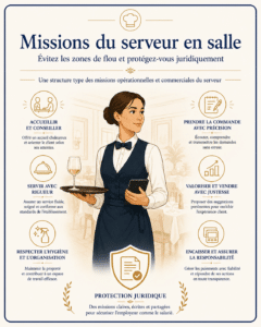 quelles sont les missions d'un serveur en salle de restaurant